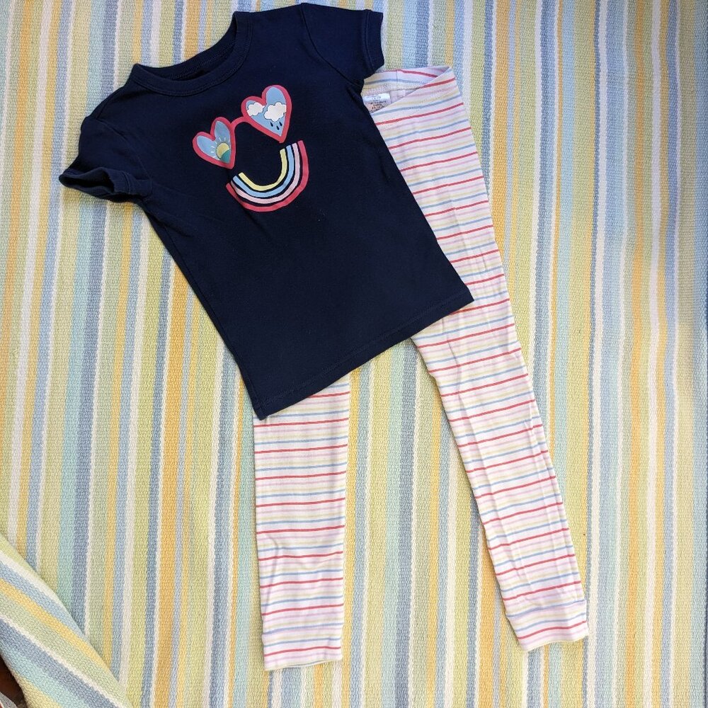 ⭐ GAP Short-sleeved striped pajama PJs set 5T